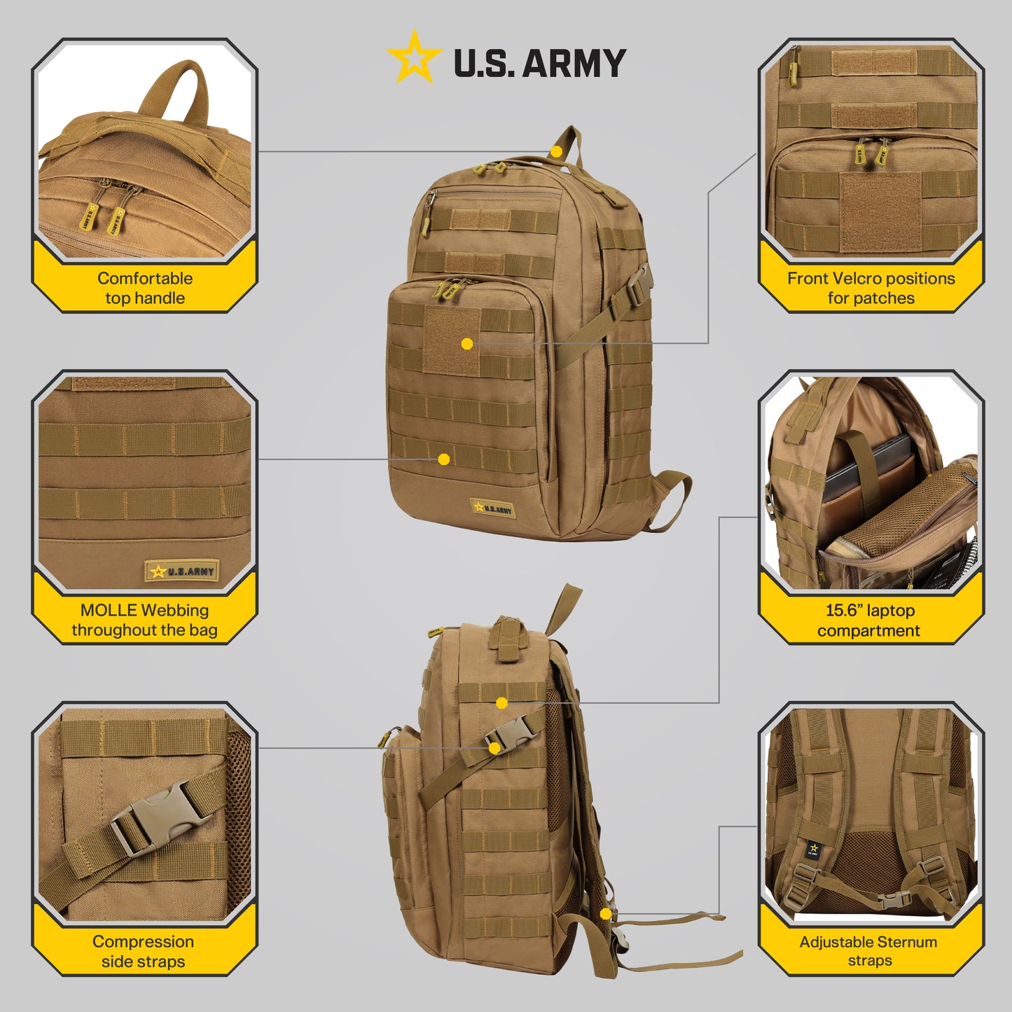 U.S. Army Whiskey Backpack 24L