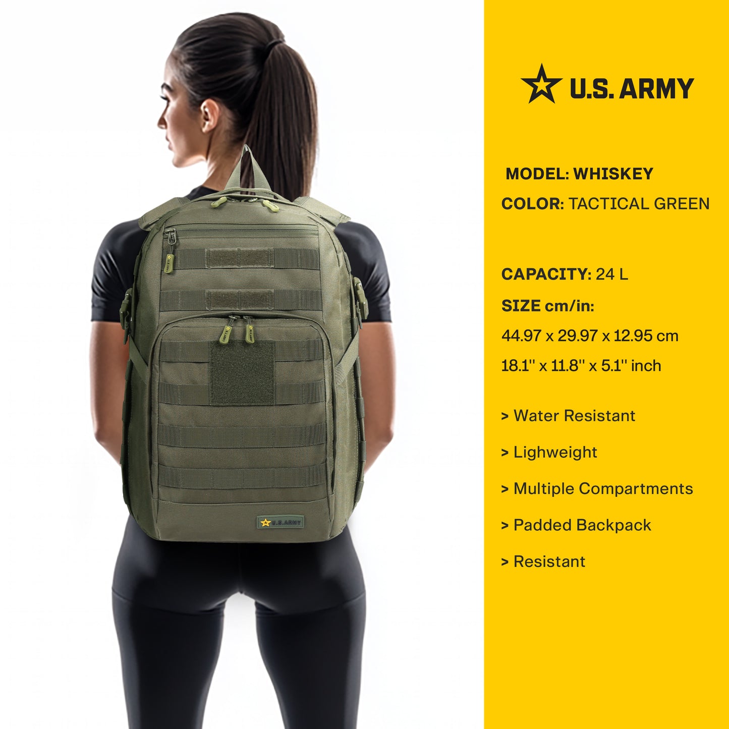 U.S. Army Whiskey Backpack 24L