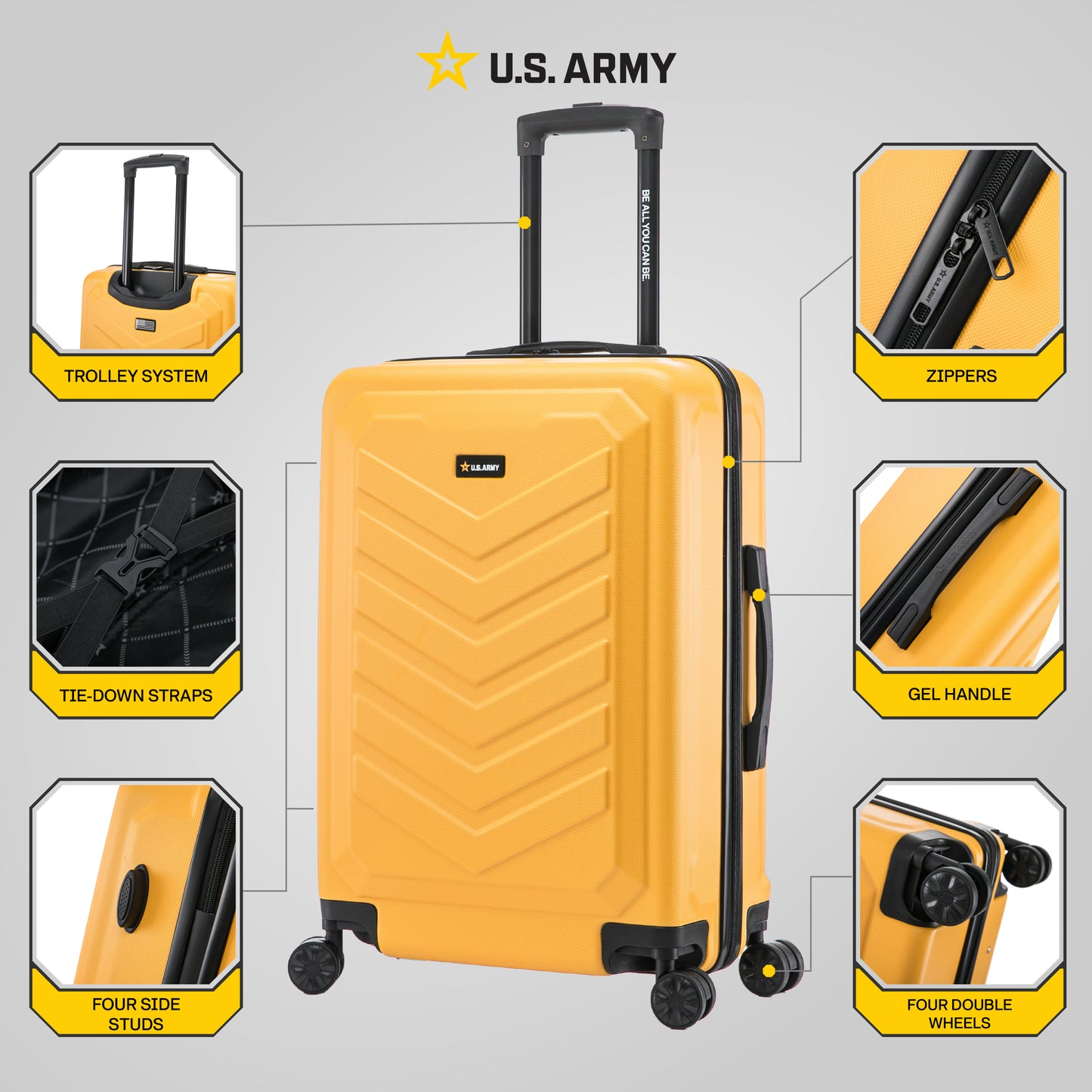 U.S. ARMY FOX 24" Medium Suitcase