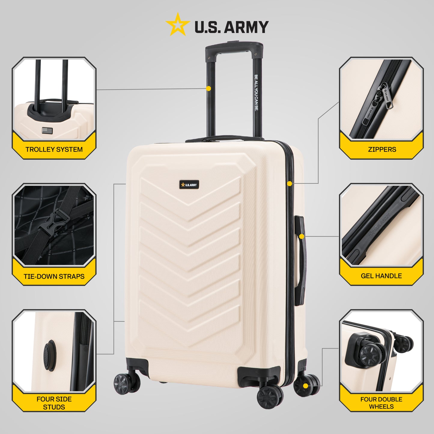 U.S. ARMY FOX 24" Medium Suitcase