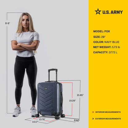 U.S. ARMY FOX 20" Carry-On Suitcase