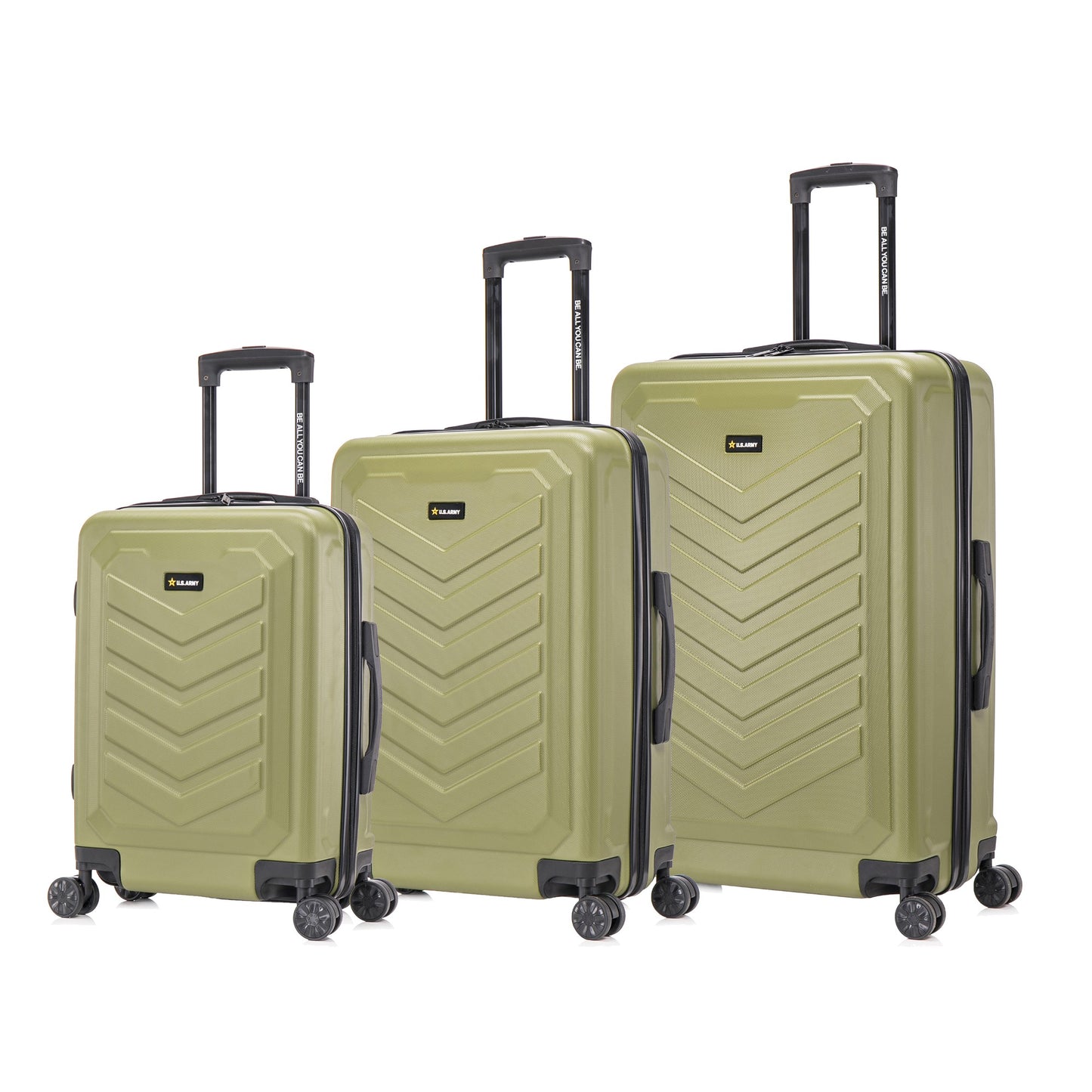 U.S. ARMY FOX 3-Piece Luggage Set 20”/24”/28”