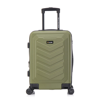 U.S. ARMY FOX PRO 20" Expandable Carry-On Suitcase with TSA Lock