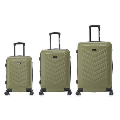 U.S. Army FOX PRO 3-Piece Luggage Set 20"/24"/28" Expandable Suitcases with TSA Lock