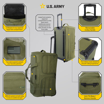 U.S. Army ROMEO 31-inch Tactical Rolling Duffel