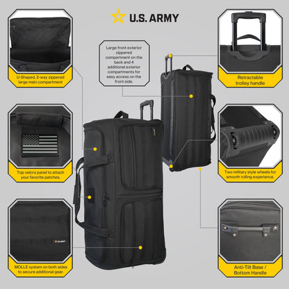 U.S. Army ROMEO 36-inch XL Tactical Rolling Duffel